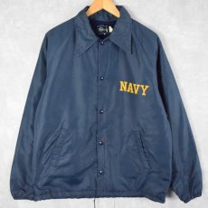 画像1: 70's ARTEX "NAVY" 裏ボア コーチジャケット L (1)