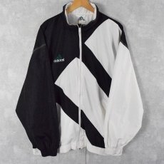 画像1: 90's adidas EQUIPMENT ロゴ刺繍ジップジャケット XL (1)