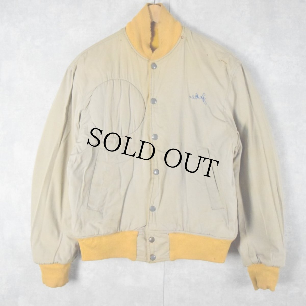 画像3: 50's パッチ付き リバーシブルスタジャン (3)