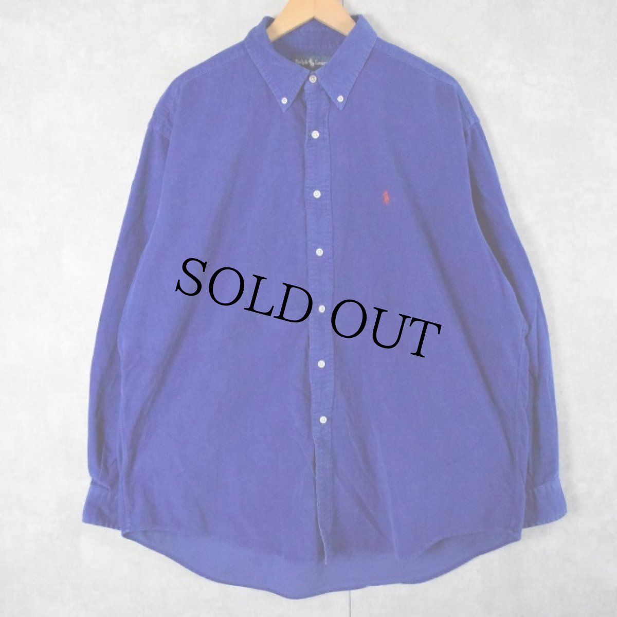 画像1: POLO Ralph Lauren "BLAKE" コーデュロイボタンダウンシャツ XL (1)