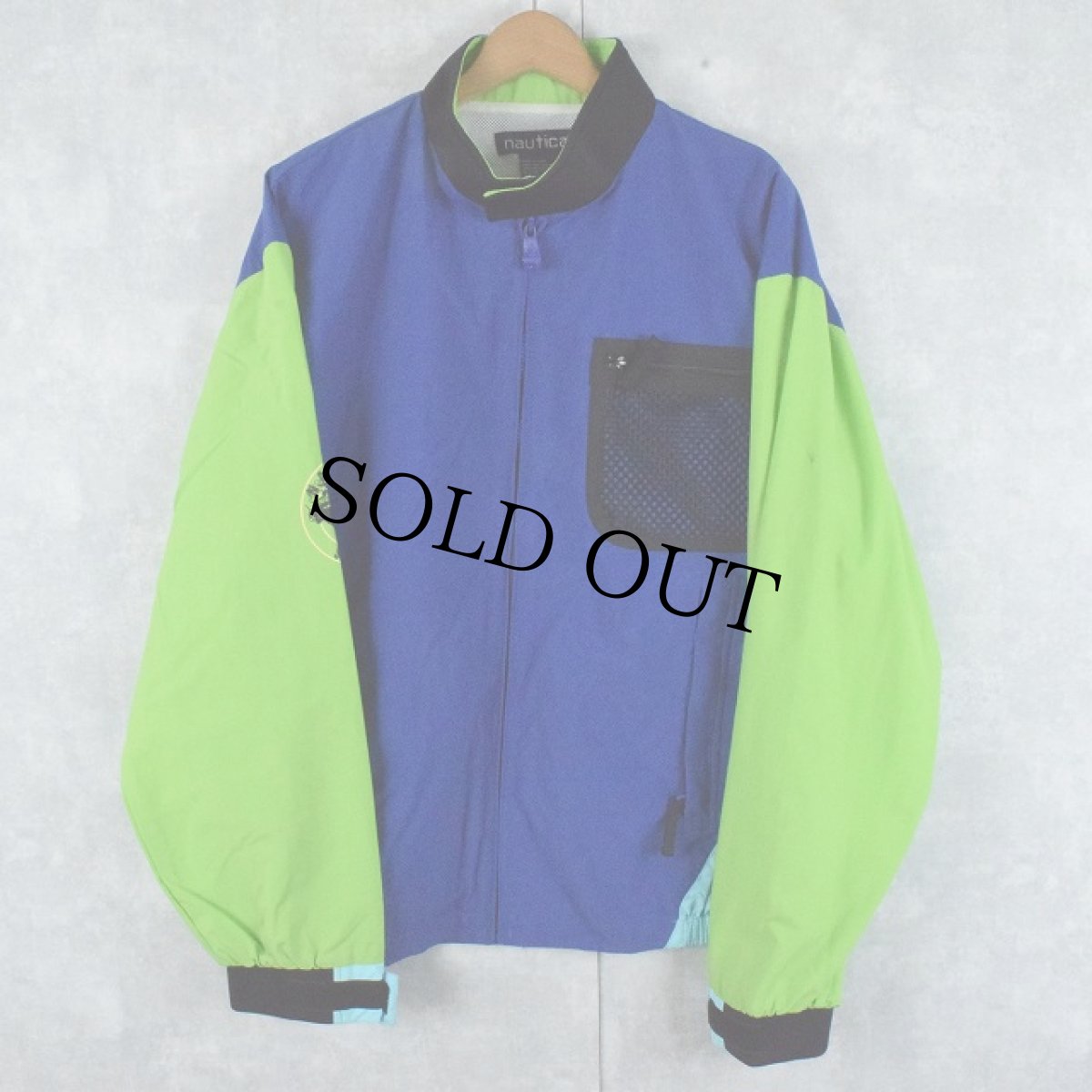 画像2: 90's nautica "NAUTICA SCUBA" ナイロンジャケット L (2)