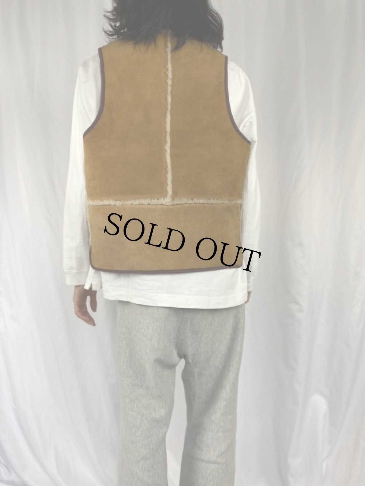 画像4: 70's ムートンベスト (4)