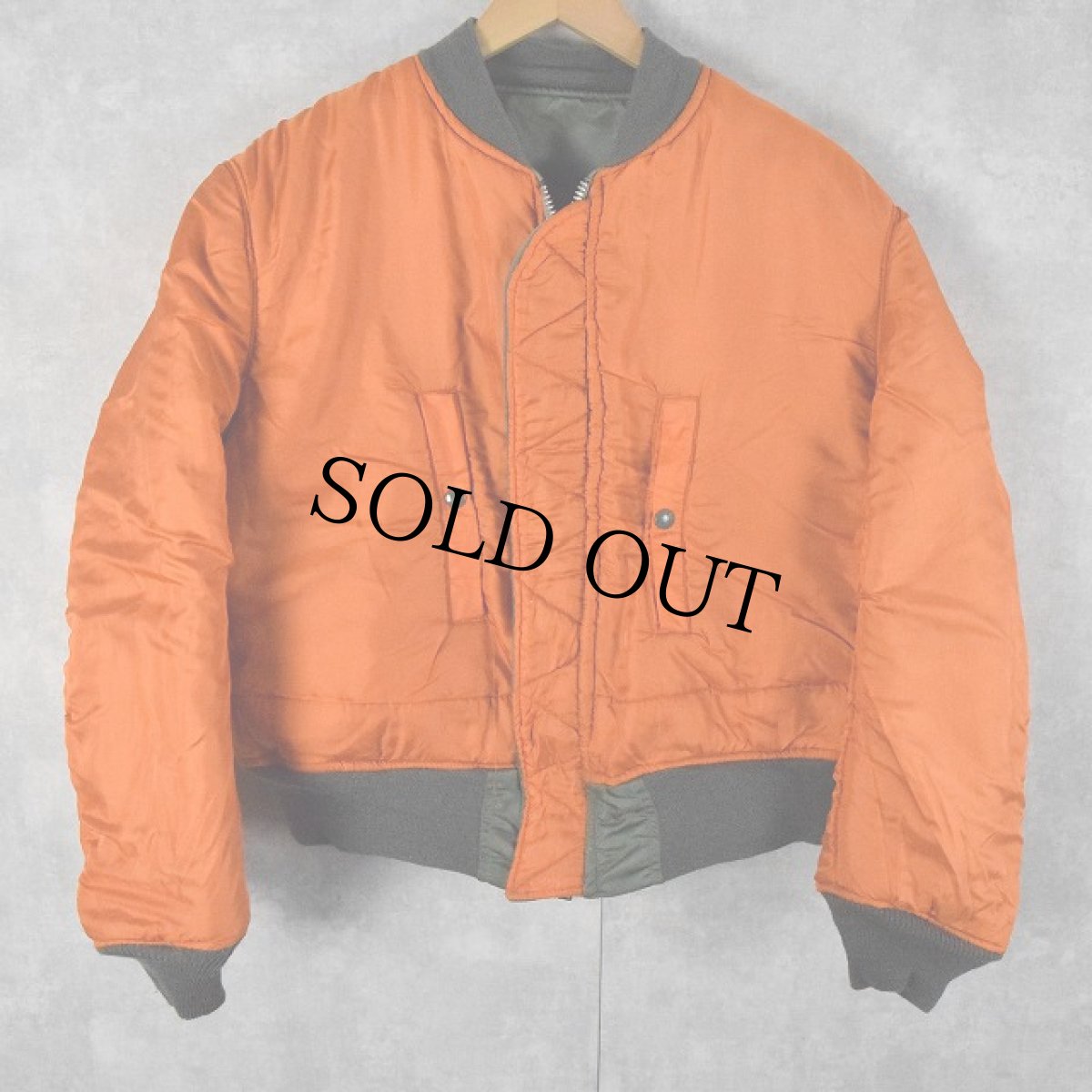 画像2: 70's U.S.AIR FORCE "MA-1 E-TYPE" フライトジャケット MEDIUM (2)