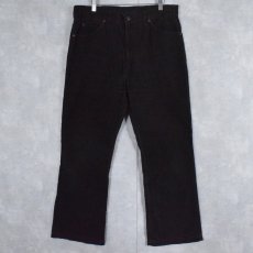 画像1: 80's Levi's 517 コーデュロイフレアパンツ BLACK W35 (1)