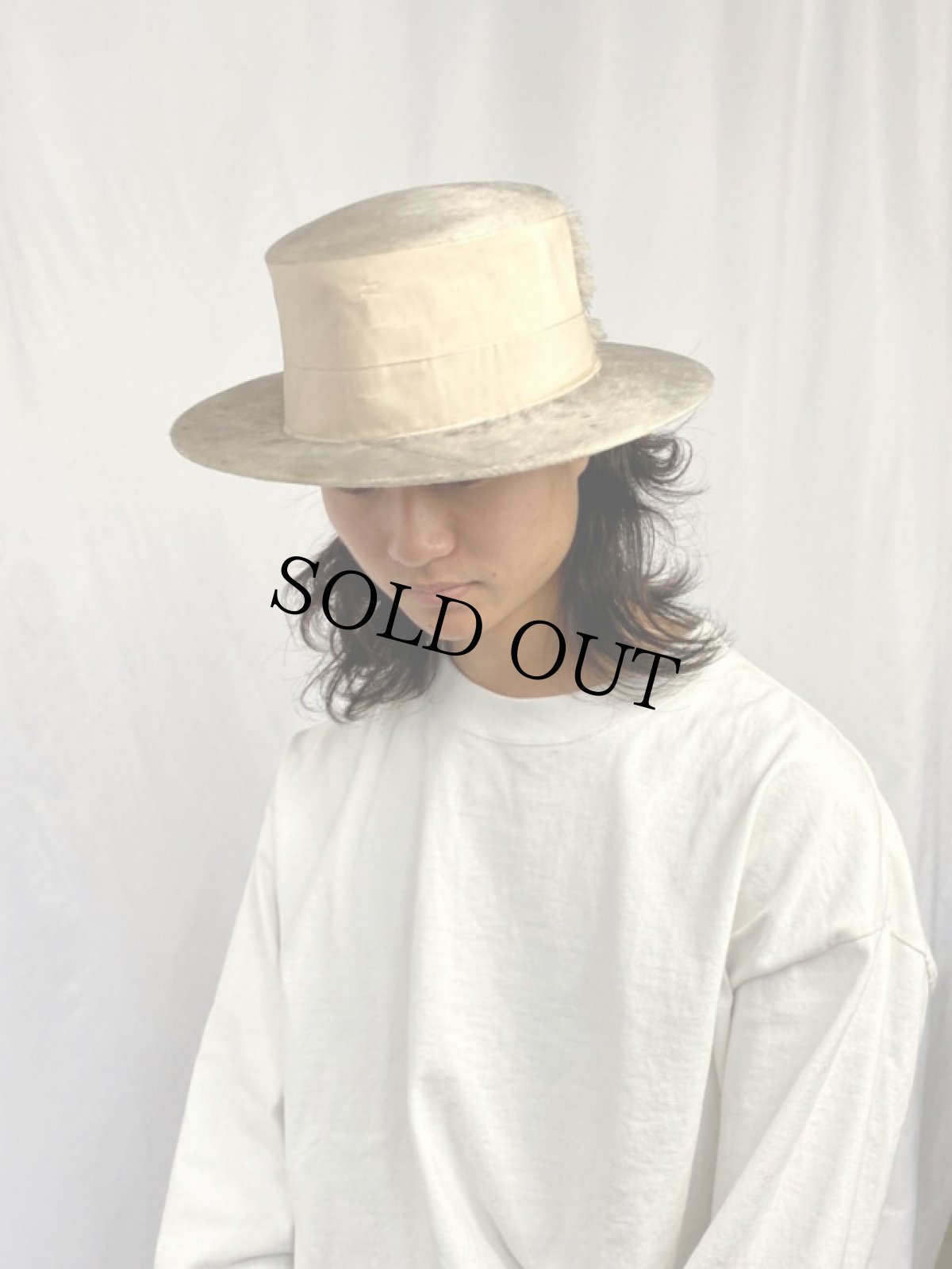 画像2: 30〜40's シルクファーハット (2)