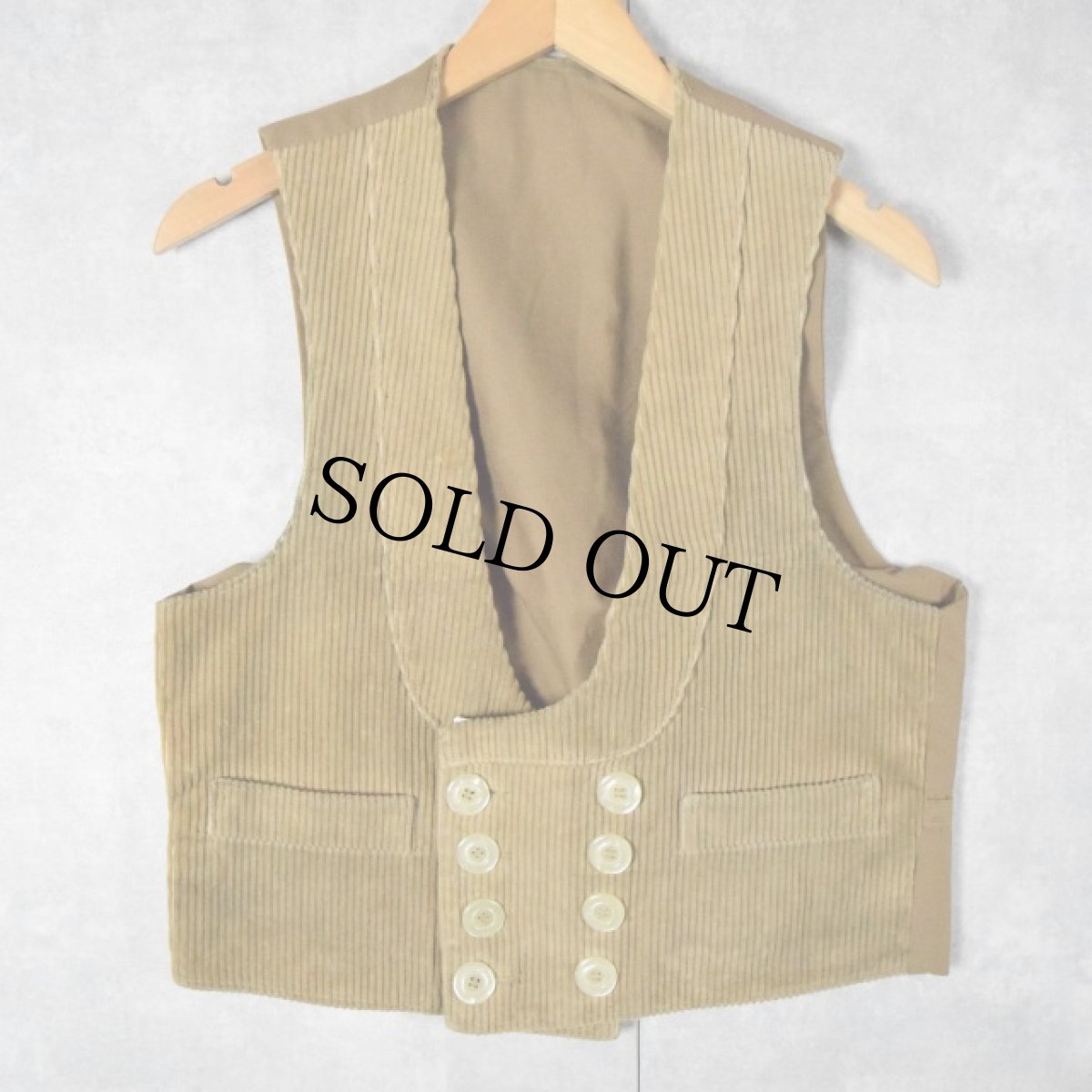 画像2: GERMANY製 コーデュロイ ロガーベスト (2)