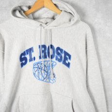 画像1: 00's Champion REVERSE WEAVE "ST.ROSE" プリントスウェットフーディー L (1)