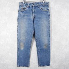 画像1: 80's Levi's 20505-0217 オレンジタブ デニムパンツ W35 (1)