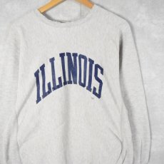 画像1: 90's Champion REVERSE WEAVE USA製 "ILLINOIS" XL (1)