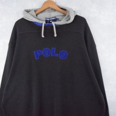 画像1: 90's POLO SPORT Ralph Lauren フード付きサーマルフットボールロンT XL (1)