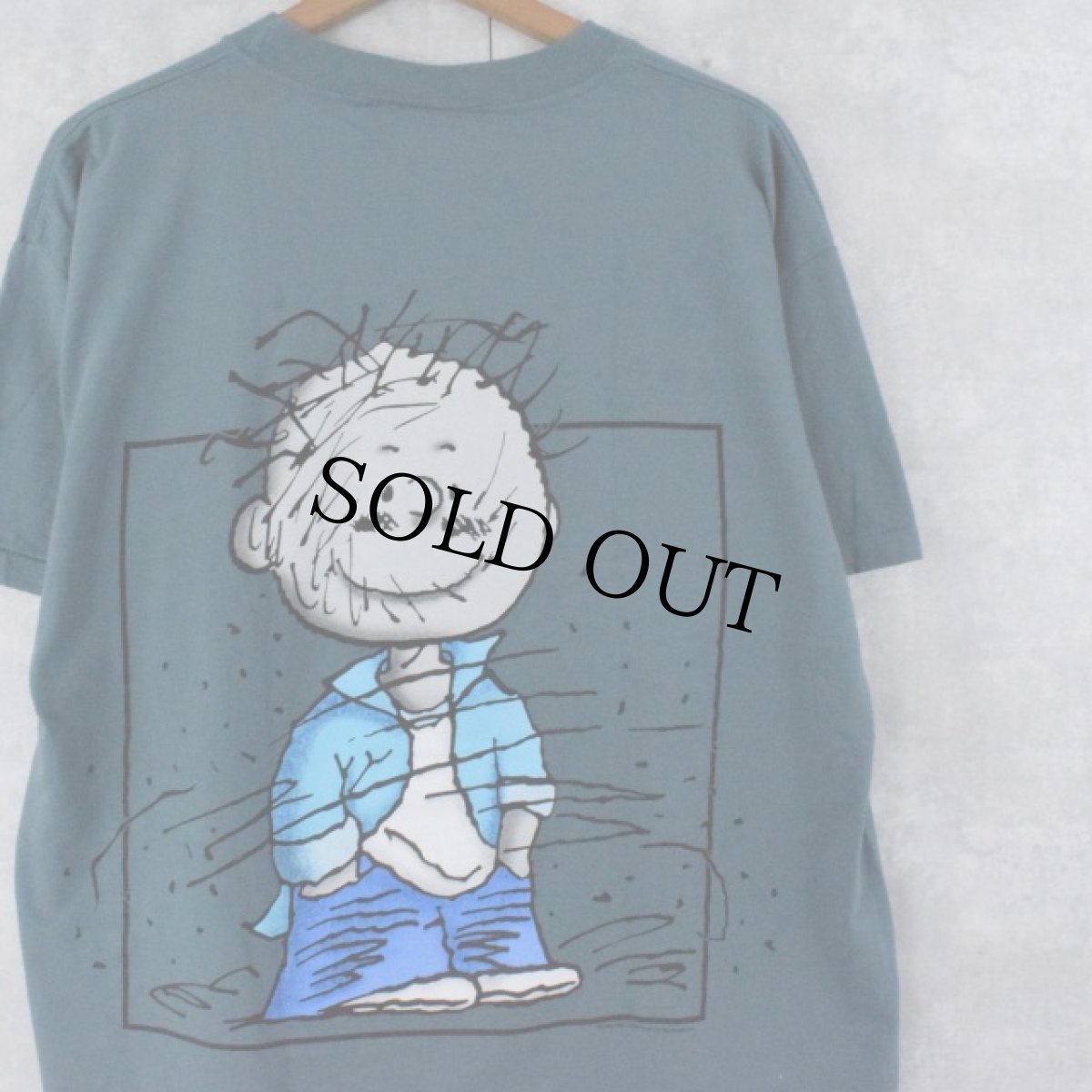 画像1: 90's PEANUTS "Pigpen" USA製 パロディTシャツ L (1)