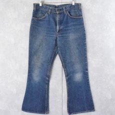 画像1: 70's Levi's 646-0217 オレンジタブ ベルボトムデニムパンツ W33 (1)