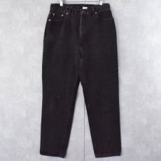 画像1: 90's Levi's 5 USA製 ブラックデニムパンツ W31 (1)