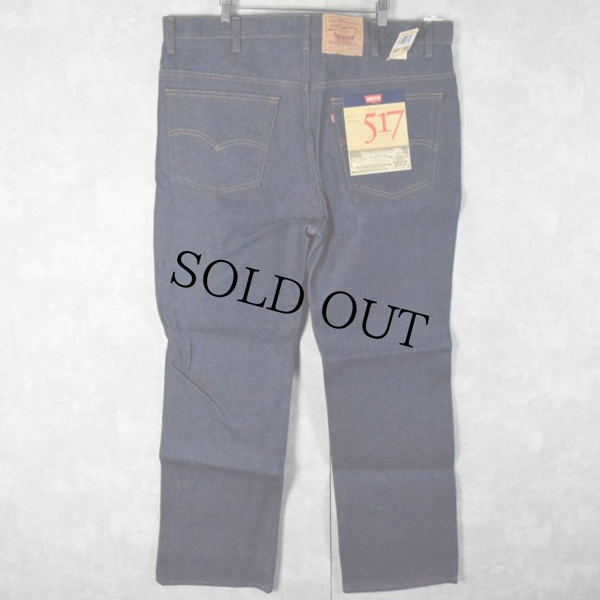 画像2: 90's Levi's 517 USA製 ブーツカットデニムパンツ フラッシャー付きDEADSTOCK W42 (2)