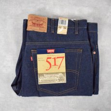 画像1: 90's Levi's 517 USA製 ブーツカットデニムパンツ フラッシャー付きDEADSTOCK W42 (1)