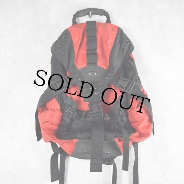 Oakley コンパクトバックパック 赤黒 Vintage Oakley Icon Backpack Red Black Bag Nylon tactical