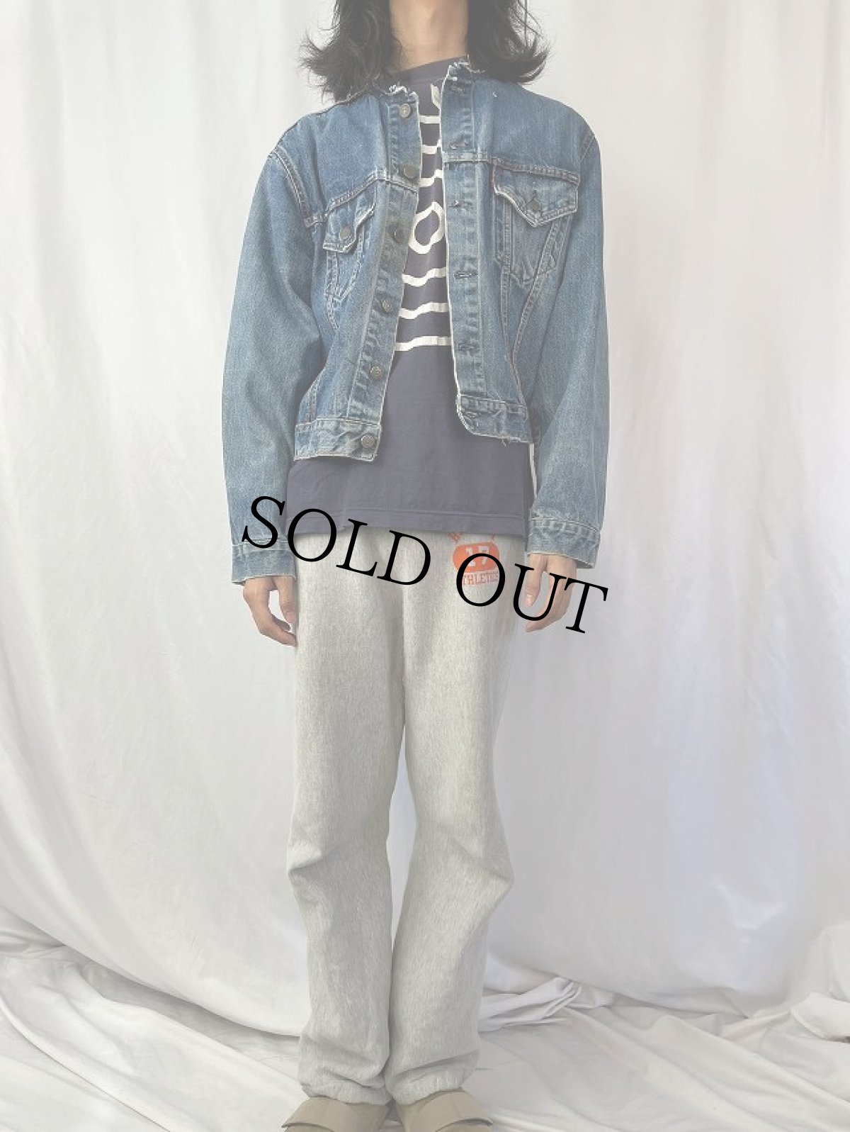 画像2: 60's LEVI'S BIGE デニムジャケット (2)