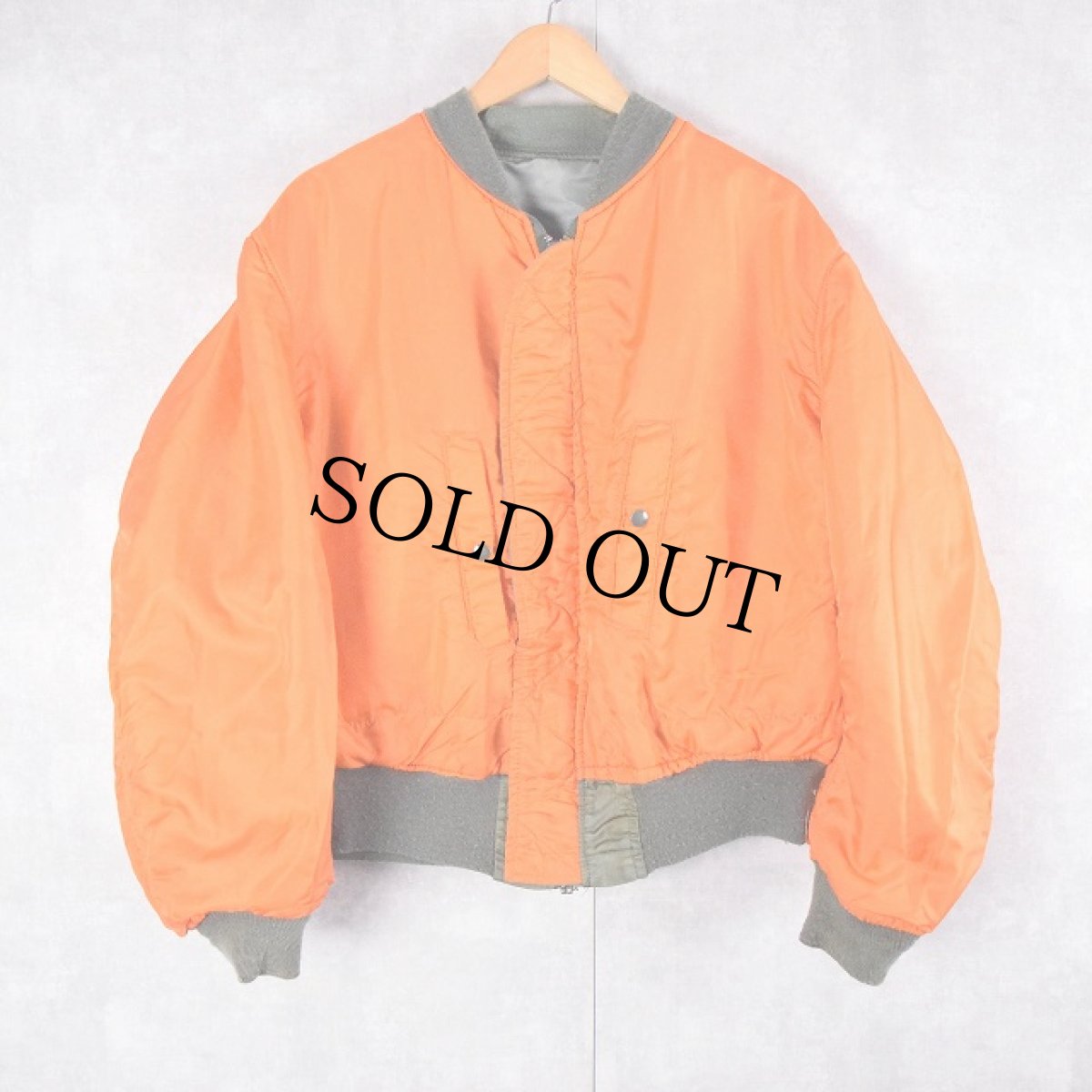 画像2: 90's〜 ALPHA INDUSTRIES,INC. 民間用 MA-1 フライトジャケット X-LARGE (2)