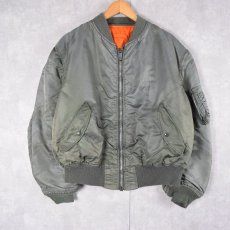 画像1: 90's〜 ALPHA INDUSTRIES,INC. 民間用 MA-1 フライトジャケット X-LARGE (1)