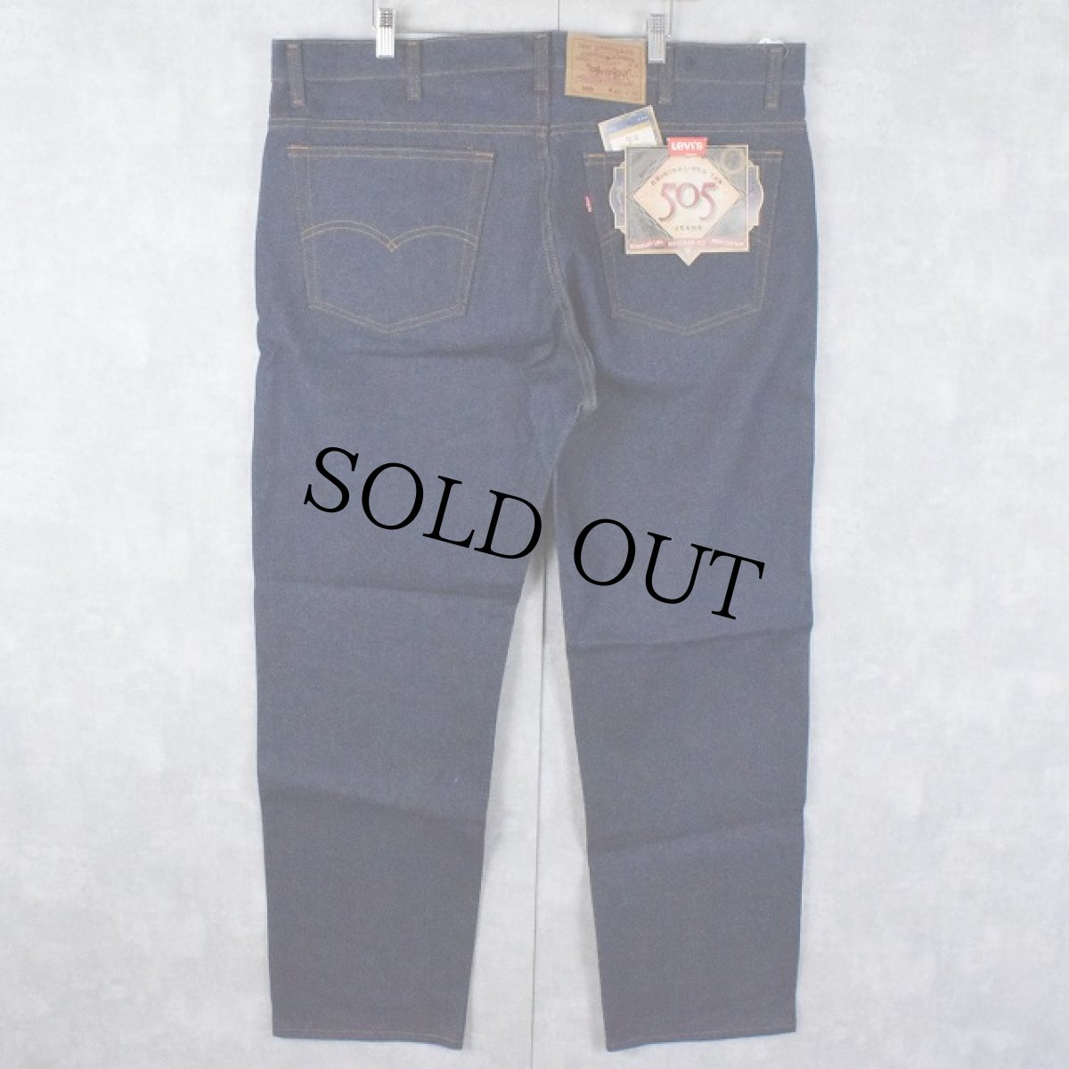 画像2: 90's Levi's 505 USA製 デニムパンツ フラッシャー付きDEADSTOCK W43 (2)