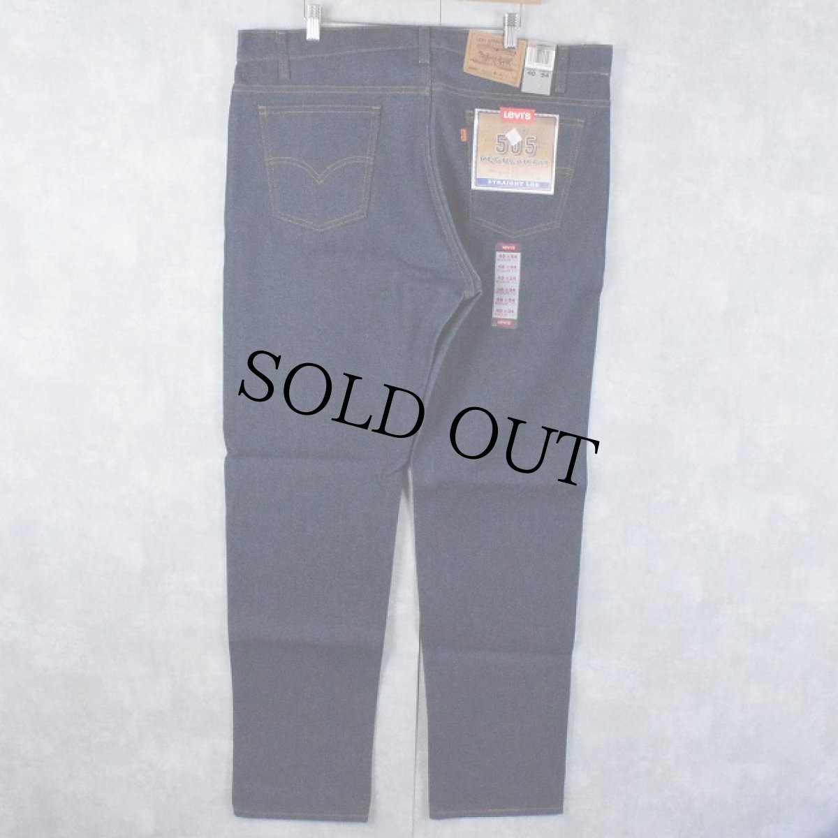 画像2: 90's Levi's 505 USA製 デニムパンツ フラッシャー付きDEADSTOCK W41 (2)