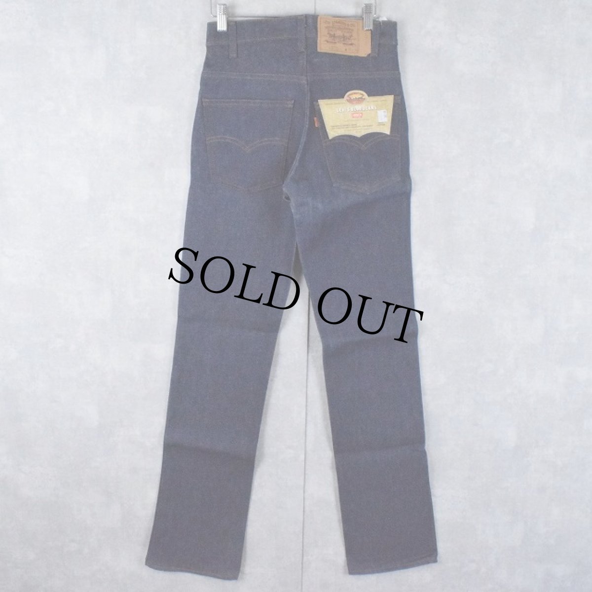 画像2: 80's Levi's 519-0217 USA製 デニムパンツ フラッシャー付きDEADSTOCK W28 (2)