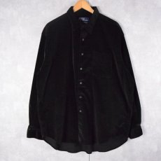 画像1: POLO Ralph Lauren "MARLOWE" コーデュロイシャツ BLACK XXL (1)