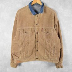 画像1: 90's Levi's 70548 USA製 コーデュロイ×デニム リバーシブルジャケット LARGE (1)