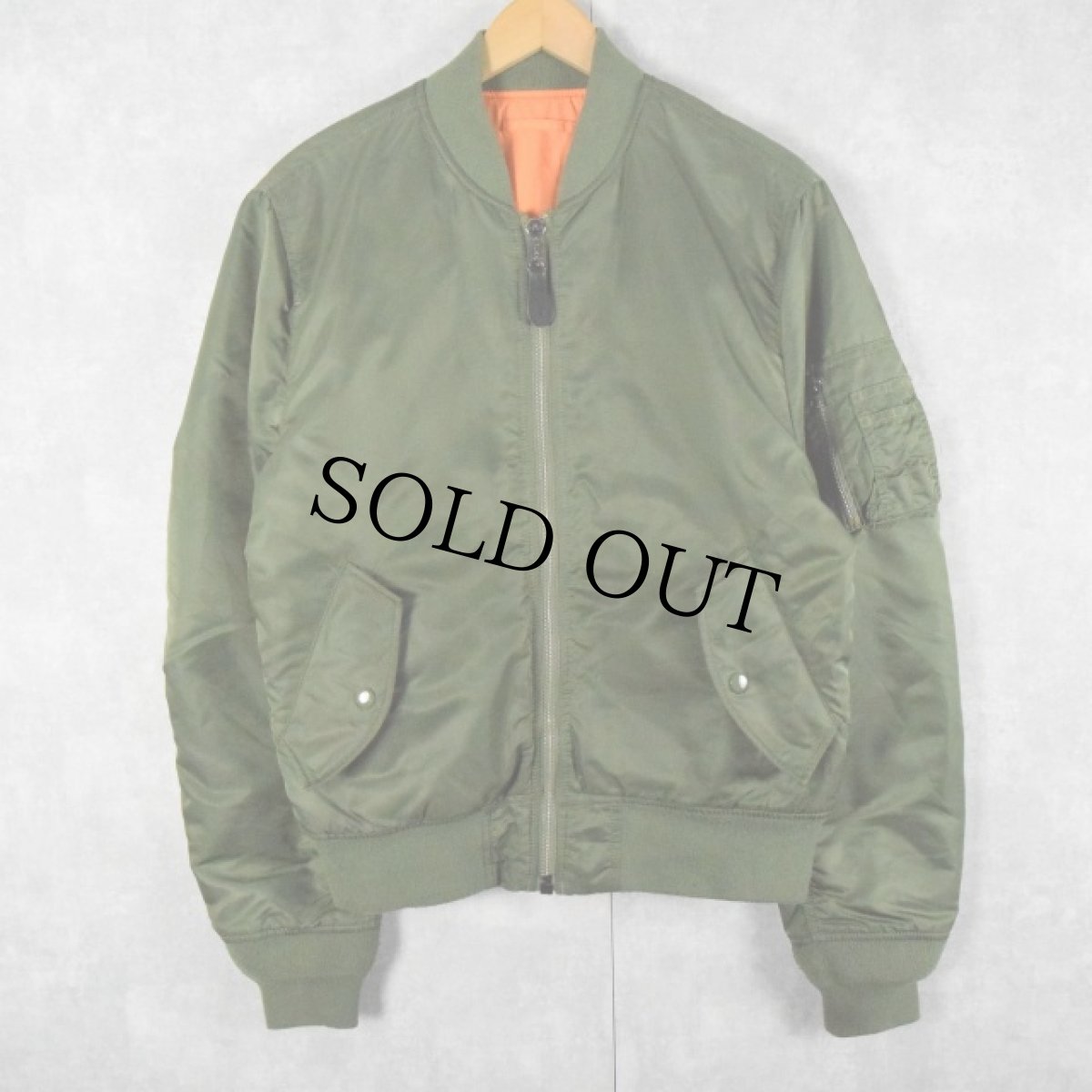 画像1: 民間品 ALPHA INDUSTRIES,INC. MA-1 フライトジャケット SMALL (1)