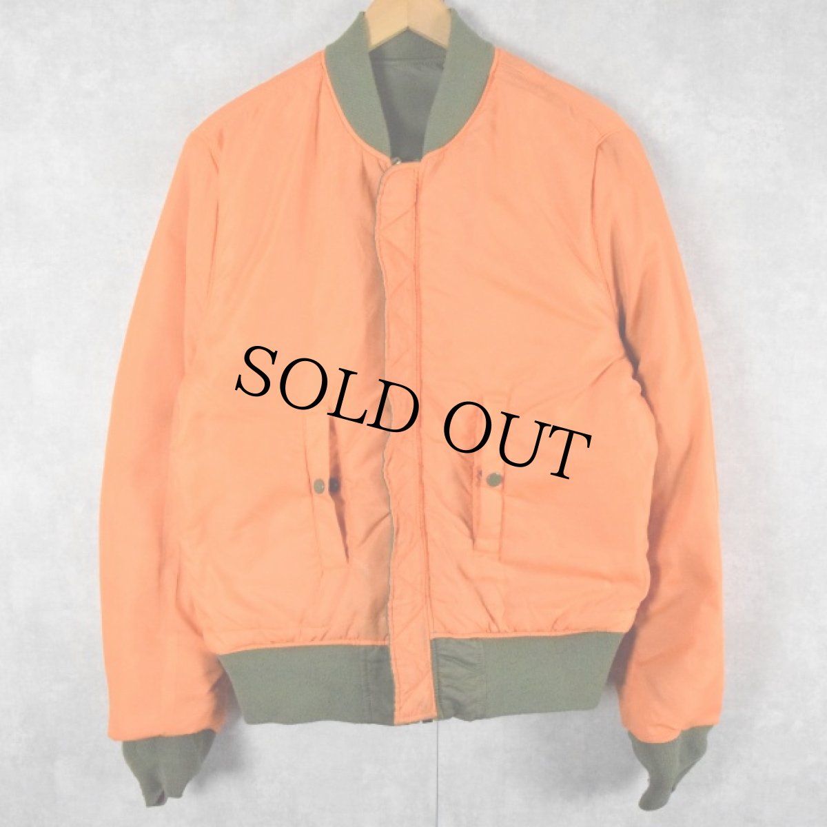 画像2: 民間品 ALPHA INDUSTRIES,INC. MA-1 フライトジャケット SMALL (2)