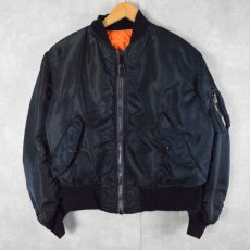 画像1: 民間品 ALPHA INDUSTRIES,INC. MA-1 フライトジャケット NAVY SMALL (1)