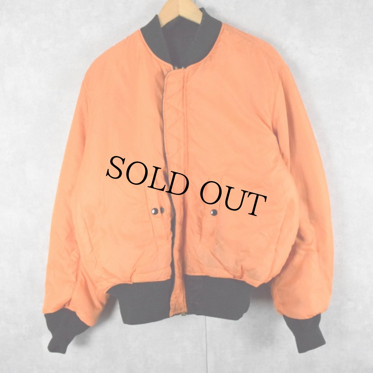 画像2: 民間品 ALPHA INDUSTRIES,INC. MA-1 フライトジャケット LARGE (2)