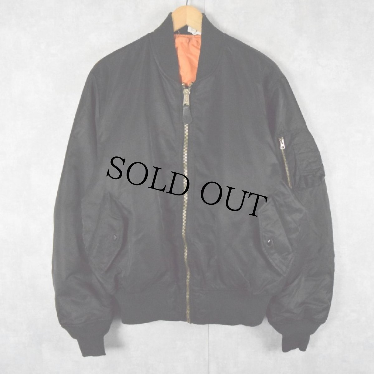 画像1: 民間品 ALPHA INDUSTRIES,INC. MA-1 フライトジャケット LARGE (1)