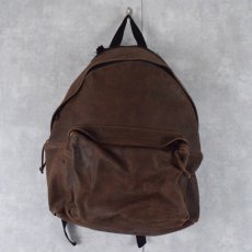 画像1: 90's EASTPAK USA製 レザーバックパック (1)