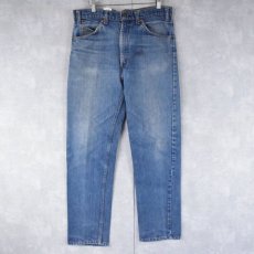 画像1: 80's Levi's 505 USA製 オレンジタブ デニムパンツ W33 (1)