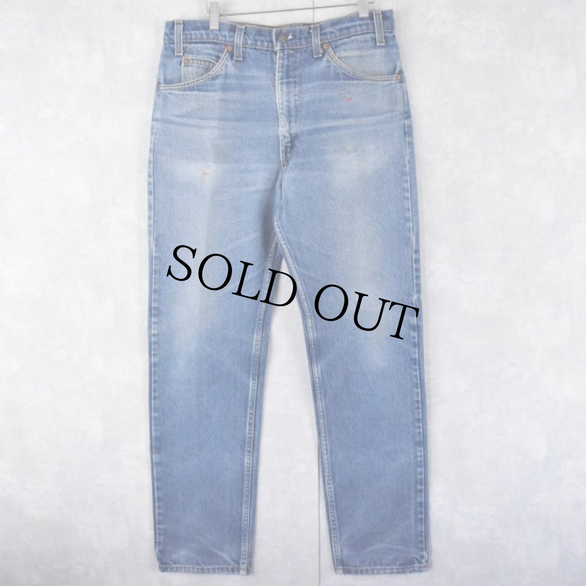 画像1: 80's〜 Levi's 505 USA製 オレンジタブ デニムパンツ W35 (1)