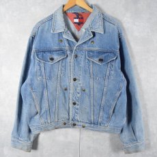 画像1: 90's TOMMY HILFIGER デニムジャケット M (1)