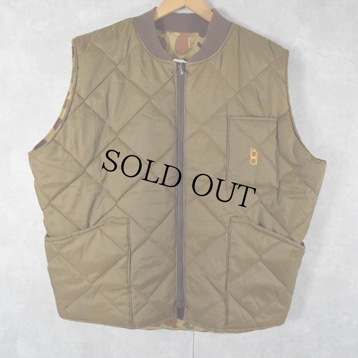 画像2: 70's bob allen ダックハンターカモ柄 リバーシブル ダウンベスト XL (2)