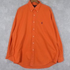 画像1: Ralph Lauren "BLAKE" ボタンダウンコットンシャツ L (1)