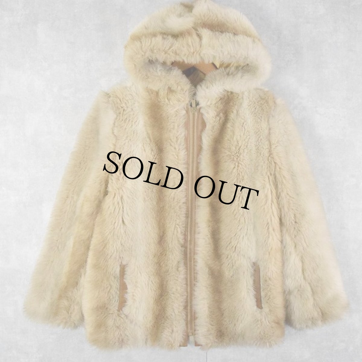 画像5: 70's フェイクファージップパーカー (5)