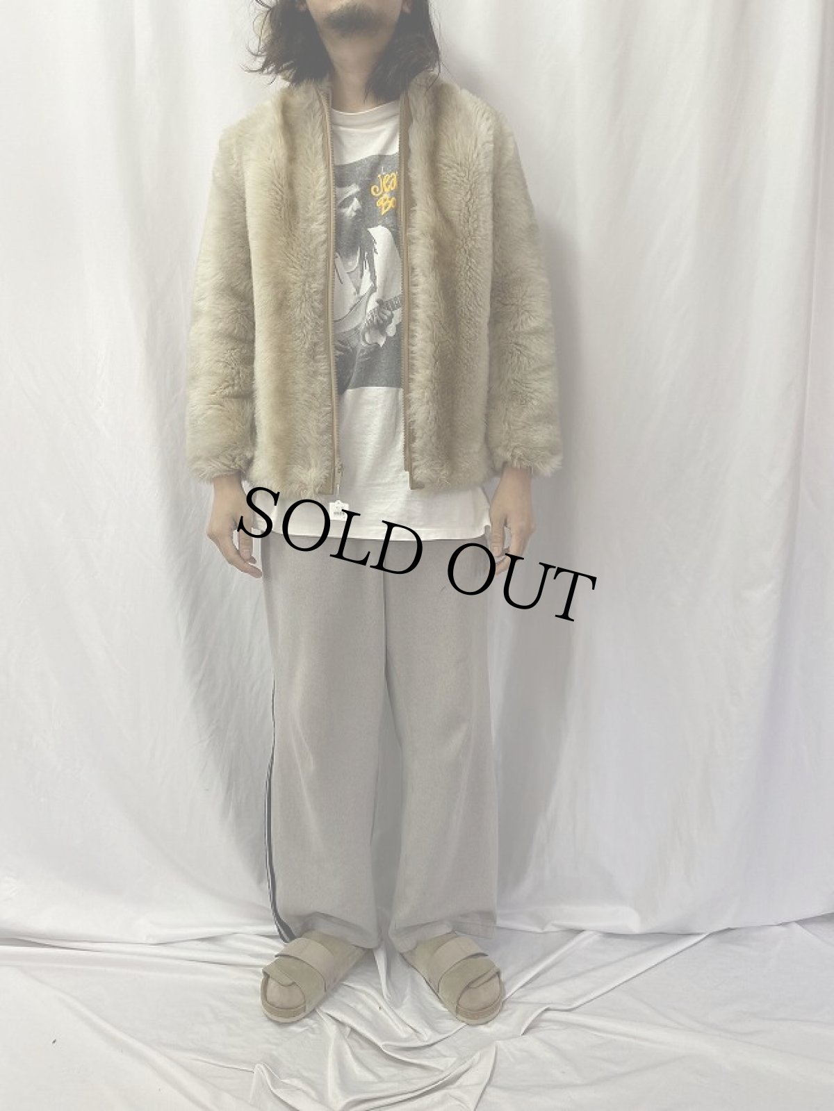 画像6: 70's フェイクファージップパーカー (6)