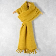 画像3: F.O.G. "Mohair Knit Wide Muffler" Mustard (3)