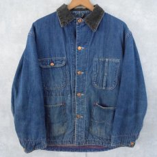 画像1: 60's BLUE BELL "QUALITY COAT" ブラケットライナー デニムカバーオール SIZE 40 (1)