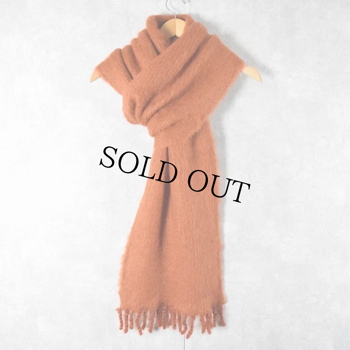 画像2: F.O.G. "Mohair Knit Wide Muffler" Poppy (2)