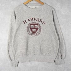 画像1: 80's Champion USA製 "HARVARD" プリントスウェット L (1)