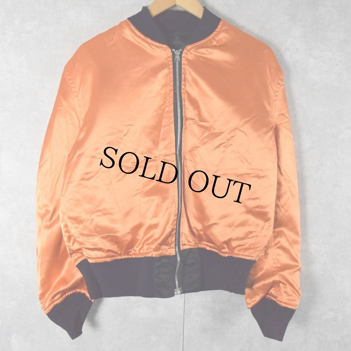 画像2: 民間品 ALPHA INDUSTRIES,INC. MA-1 フライトジャケット NAVY LARGE (2)