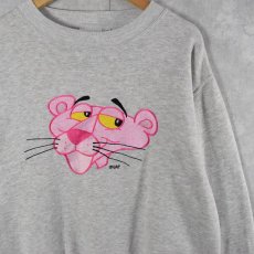 画像1: 90's BLITZZ STUDIOS PINK PANTHER キャラクター刺繍スウェット L (1)