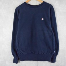 画像1: 90's Champion REVERSE WEAVE USA製 目付き L NAVY (1)