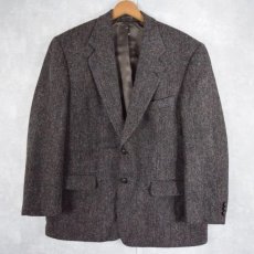 画像1: 90's Harris Tweed CANADA製 ツイードテーラードジャケット (1)