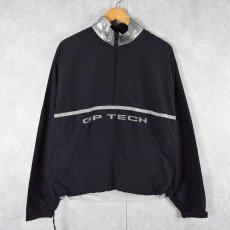 画像1: 90's CAP "GP TECH" ハーフジップナイロンジャケット L (1)